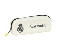 safta Real Madrid Attrezzature 25/26 - Astuccio quadrato in silicone, astuccio per bambini, ideale per bambini in età scolastica, comodo e versatile, qualità e resistenza, 18,5 x 5,5 x 7,5 cm, bianco