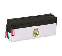 Real Madrid Attrezzatura 26/27 - Astuccio triplo piccolo, ideale per bambini in età scolastica, comodo e versatile, qualità e resistenza, 22 x 6 x 8,5 cm