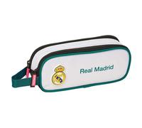 Real Madrid EQUIPAZIONE 26/27 - Astuccio doppio per bambini, ideale per bambini in età scolastica, comodo e versatile, qualità e resistenza, 21 x 6 x 8 cm