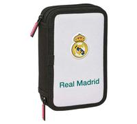 Real Madrid Attrezzature 26/27 - Astuccio scolastico per bambini, con 29 utensili inclusi, ideale per bambini da 5 a 14 anni, comodo e versatile, qualità e resistenza, 12,5 x 4 x 19,5 cm