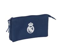 Triple Carry-All Real Madrid C.F. Navy Blue 22 X 12 X 3 Cm NUOVO