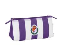 safta Real Valladolid - Beauty case per bambini con cerniera semplice, ideale per bambini di diverse età, comodo e versatile, qualità e resistenza, 22 x 8 x 10 cm, Viola/Bianco, M, Casual