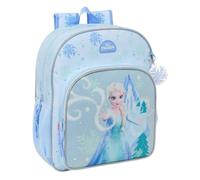 Safta Astuccio scolastico Frozen Disney doppio e triplo, organizer scolastico con scomparti e cerniere, maniglia per la mano, misure 12,5 x 5,5 x 19,5 cm, astuccio 3 scomparti, Zaino scolastico junior