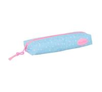 Safta - Astuccio scolastico rettangolare Blackfit8 Smile con elastico posteriore, 22 cm, astuccio scolastico con 1 scomparto e cerniera, organizer per quaderno o cartella, misure 22 x 7 x 4 cm