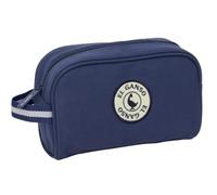 Safta Astuccio scolastico rettangolare El Ganso Jeans con elastico posteriore, 22 cm, astuccio tipo organizer con 1 scomparto e cerniera, colore blu navy, per il ritorno a scuola, misure 22 x 7 x 4 cm