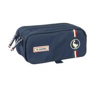 Safta - Astuccio scolastico triplo L'oca Eclipse, astuccio scolastico con tre scomparti e cerniere, tasca frontale, dimensioni 21,5 x 8 x 10 cm, astuccio scolastico 3 scomparti
