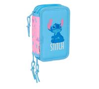 STITCH BRIGHT - School Pencil Case with 37 Tools Included, Children's Pencil Cas