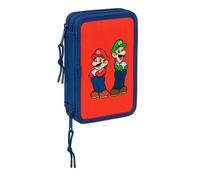 Safta Astuccio scolastico SUPER MARIO MAMMA MIA - 29 utensili - 5-14 anni - 12,5x4x19,5 cm