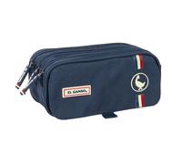 Safta L'oca ECLIPSE - Astuccio triplo grande, astuccio per bambini, ideale per bambini in età scolastica, comodo e versatile, qualità e resistenza, 21,5 x 8 x 10 cm, Blu navy, M, Casual
