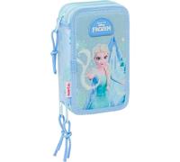 FROZEN - Astuccio scolastico con 37 utili inclusi, astuccio per bambini, ideale per bambini dai 5 ai 14 anni, comodo e versatile, qualità e resistenza, 12,5 x 5,5 x 19,5 cm