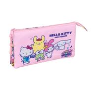 Safta Astuccio Triple Hello Kitty & Friends
