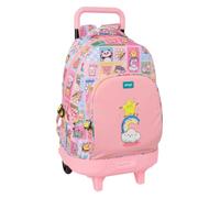 Safta Astuccio triplo Mr. Wonderful Comic, 37 pezzi, astuccio scolastico organizer con 3 scomparti e cerniera, include 16 matite, 14 pennarelli, righello e semicerchio, misure 12,5 x 5,5 x 19,5 cm