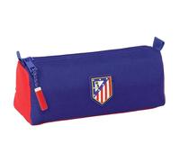 safta ATLETICO de MADRID - Astuccio con cerniera e scomparto, astuccio per bambini, ideale per bambini in età scolastica, comodo e versatile, qualità e resistenza, 21 x 7 x 8 cm, rosso/blu/bianco, M