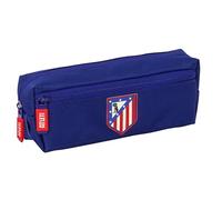 safta ATLETICO de MADRID - Astuccio triplo piccolo, astuccio per bambini, ideale per bambini in età scolastica, comodo e versatile, qualità e resistenza, 22 x 6 x 8,5 cm