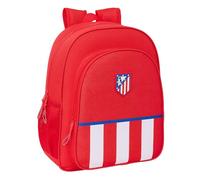 Safta ATLETICO de MADRID - Zaino scuola per bambini, adattabile a carrozzina, ideale per bambini in età scolastica, comodo e versatile, qualità e resistenza, 32 x 12 x 38 cm, colore rosso, rosso,