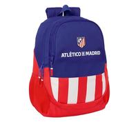 safta ATLETICO DE MADRID - Zaino scuola per bambini, ideale per bambini di diverse età, comodo e versatile, qualità e resistenza, 32 x 16 x 44 cm, rosso/blu/bianco, M, Casual