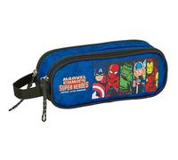 safta AVENGERS - Astuccio doppio per bambini, ideale per scuola e ragazzi, comodo e versatile, qualità e resistenza, 21 x 6 x 8 cm