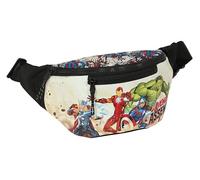 Safta Avengers Forever - Marsupio con tasca esterna, ideale per giovani e bambini di diverse età, comodo e versatile, qualità e resistenza, 23 x 9 x 12 cm, multicolore, multicolore, Estándar, Casual