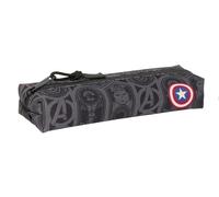 safta AVENGERS VENDETTA - Astuccio rettangolare per bambini, astuccio per bambini, ideale per bambini in età scolastica, comodo e versatile, qualità e resistenza, 22 x 7 x 40 cm, Nero, M, Casual