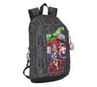 Safta AVENGERS VENDETTA - Mini zaino per uso quotidiano, ideale per bambini di diverse età, comodo e versatile, qualità e resistenza, 22 x 10 x 39 cm, Nero, M, Casual