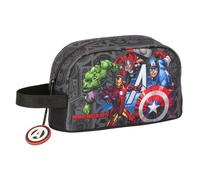 Safta Avengers Vendetta - Porta Colazione Termica, Termo, Portatodo, Qualità e Massima Resistenza, Porta Cibo, Recreo, 21.5x6.5x12 cm, Nero, M, Casual
