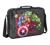 Safta AVENGERS VENDETTA - Portafogli Extrascolastici, Valigetta portatodo, Tracolla comoda e versatile, qualità e resistenza, 38 x 6 x 28 cm, Nero, M, Casual