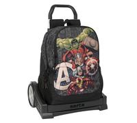 Safta AVENGERS VENDETTA School Backpack, Ergonomic Back, with Evolution Trolley,