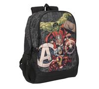 safta AVENGERS VENDETTA - Zaino scuola per bambini, ideale per bambini di diverse età, comodo e versatile, qualità e resistenza, 32 x 16 x 44 cm, Nero, M, Casual