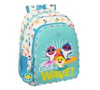 BABY SHARK SURFING - Children's School Backpack with Music, Ideal for Children o
