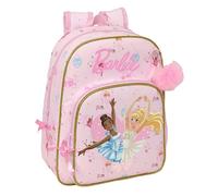 BARBIE BALLET - Zaino scuola per bambini, zaino per bambini, adattabile a carrozzina, ideale per bambini in età scolastica, comodo e versatile, qualità e resistenza, 26 x 11 x 34 cm