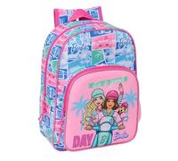 safta BARBIE - Zaino scolastico per bambini, con motivo animato, adatto per bambini, comodo e versatile, qualità e resistenza, 26 x 11 x 34 cm