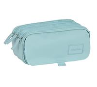 SAFTA - Astuccio Triple Big, Astuccio per bambini, ideale per bambini in età scolare, comodo e versatile, qualità e resistenza, 21,5 x 8 x 10 cm, colore blu, blu, Estándar, Casual