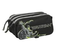 Safta BATMAN GAME OVER - Astuccio triplo grande, astuccio per bambini, ideale per bambini in età scolastica, comodo e versatile, qualità e resistenza, 21,5 x 8 x 10 cm, Nero, M, Casual