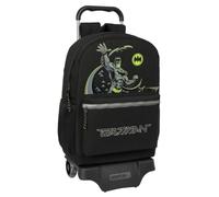safta BATMAN GAME OVER - Zaino grande con carrello, ideale per bambini di diverse età, comodo e versatile, qualità e resistenza, 30 x 14 x 43 cm, Nero, M, Casual