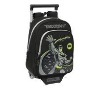 safta BATMAN GAME OVER - Zaino per bambini con carrello 705, ideale per bambini di diverse età, comodo e versatile, qualità e resistenza, 27 x 10 x 33 cm, Nero, M, Casual