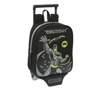 safta BATMAN GAME OVER - Zaino asilo con carrello, ideale per bambini di diverse età, comodo e versatile, qualità e resistenza, 22 x 10 x 27 cm, Nero, M, Casual