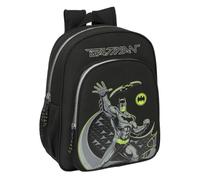safta BATMAN GAME OVER - Zaino scuola per bambini, adattabile a carrozzina, ideale per bambini in età scolare, comodo e versatile, qualità e resistenza, 32 x 12 x 38 cm, Nero, M, Casual