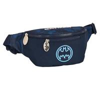 Safta Batman Legendary Marsupio con tasca esterna, ideale per giovani e bambini di diverse età, comodo e versatile, qualità e resistenza, 23 x 9 x 12 cm, colore blu marino