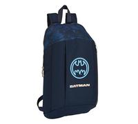 Safta BATMAN LEGENDARY - Mini zaino per uso quotidiano, ideale per bambini di diverse età, comodo e versatile, qualità e resistenza, 22 x 10 x 39 cm, colore blu marino, Blu navy, Estándar, Casual