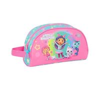 SAFTA | Beauty case adattabile al carrello Gabby’s Dollhouse Confetti, organizer da viaggio e scuola, Dimensioni 26x9x16 cm