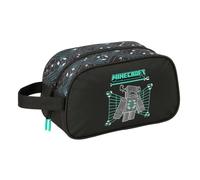 SAFTA | Beauty case adattabile al carrello Minecraft Screen, organizer da viaggio e scuola, Dimensioni 26x12x15 cm