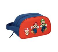 SAFTA | Beauty case adattabile al carrello Super Mario Mamma Mia, organizer da viaggio e scuola, Dimensioni 26x12x15 cm