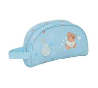 SAFTA | Beauty case prescolare Real Madrid adattabile al carrello, organizer da viaggio e scuola, Dimensioni 26x9x16 cm