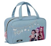 SAFTA | Beauty case rettangolare K-Pop Demon Hunters Huntr/X, organizer da viaggio e scuola, Dimensioni 31x14x19 cm