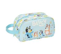 SAFTA | Beauty case scolastico Bluey Ready adattabile al carrello, organizer da viaggio e scuola, Dimensioni 26x12x15 cm