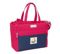 Safta BENETTON CHERRY - Borsa per laptop da 14,1", con tasca, zaino, ideale per bambini di diverse età, comoda e versatile, qualità e resistenza, 54 x 17 x 31 cm, Ciliegia/Marino, M, Casual