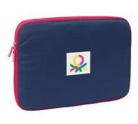 safta BENETTON CHERRY - Custodia per laptop da 15,6", zaino ideale per bambini di diverse età, confortevole e versatile, qualità e resistenza, 39,5 x 3,5 x 27,5 cm, Ciliegia/Marino, M, Casual
