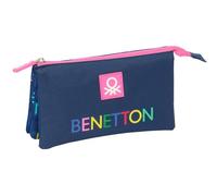 Safta BENETTON DAMERO - Triple Pencil Case, Children's Pencil Case, Ideal for Sc