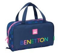 Safta BENETTON DAMERO - Beauty case rettangolare con manico, beauty case per bambini, adattabile al carrello, ideale per bambini dai 5 ai 14 anni, comodo e versatile, qualità e resistenza, 31 x 14 x
