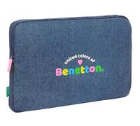 Custodia per Portatile Benetton Denim Azzurro 15,6'' 39,5 x 27,5 x 3,5 cm